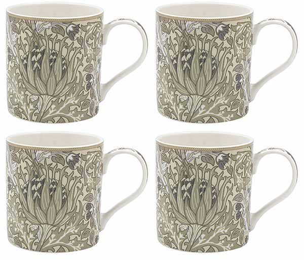 Set četiri šolje ARTICHOKE - WILLIAM MORRIS 