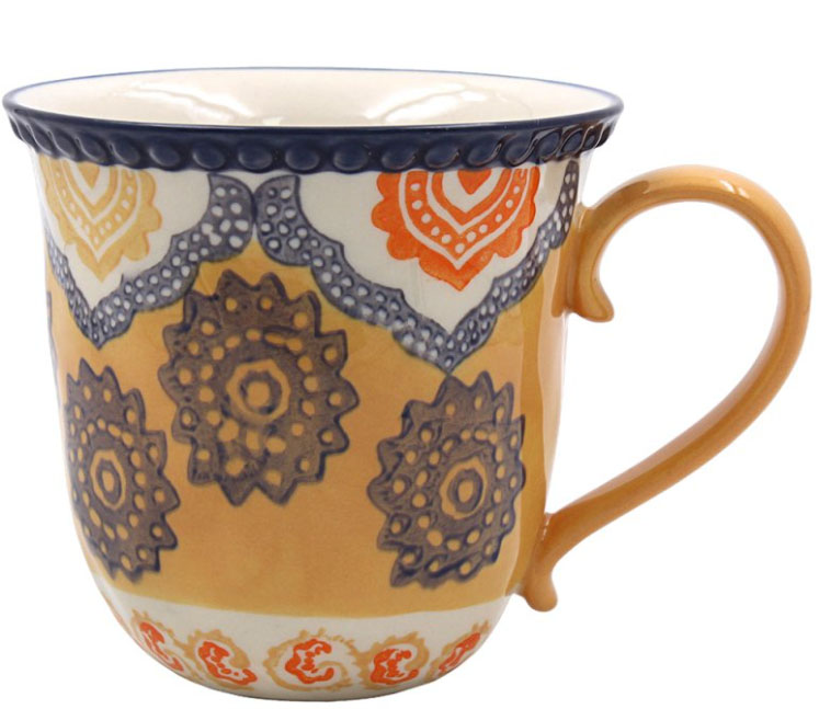 Šolja HAND PAINTED žuta 