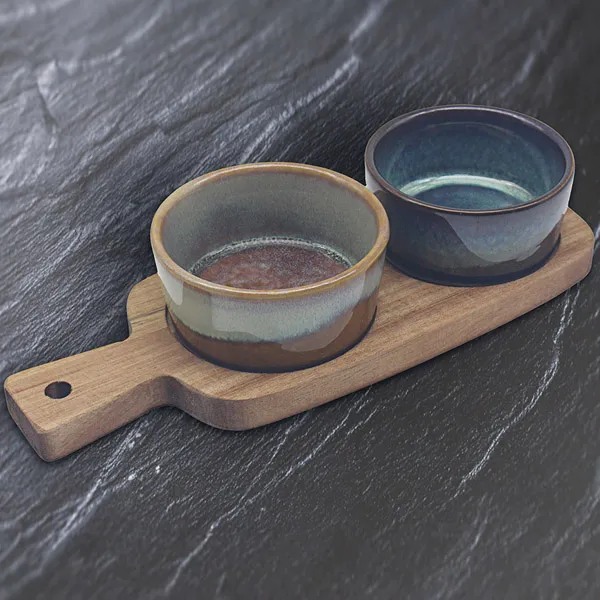 Činije za grickalice DVE OKRUGLE 