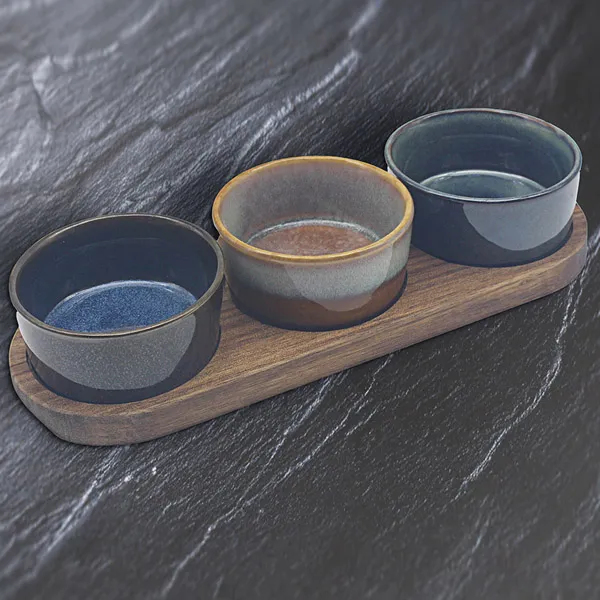 Činije za grickalice TRI OKRUGLE 