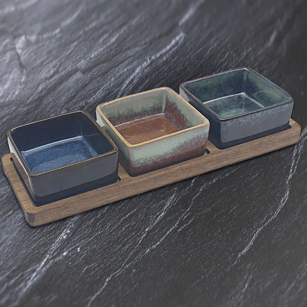 Činije za grickalice TRI ČETVRTASTE 