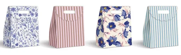 Ukrasna kesa sa čičak trakom L - 24x10,5x32cm 