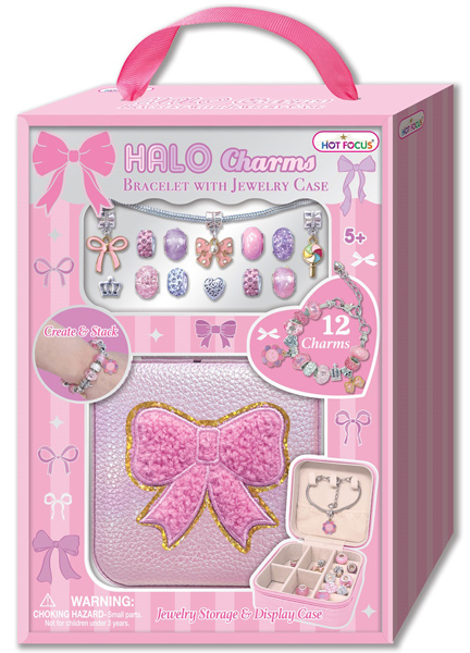 Narukvica sa 12 privezaka I kutijicom za nakit HALO CHARMS 