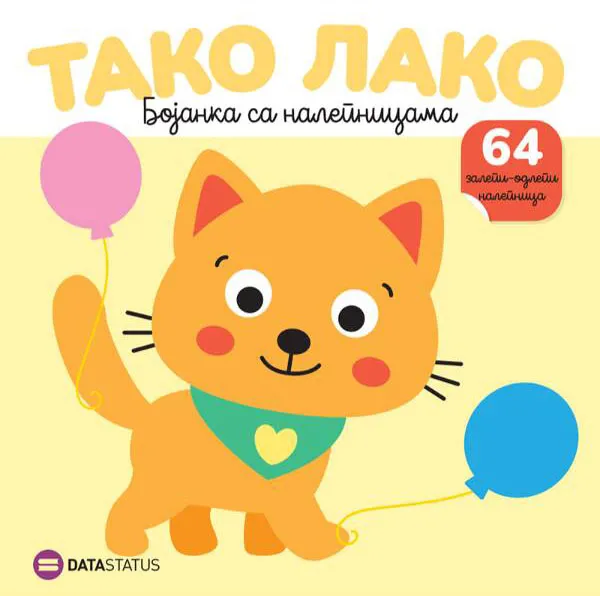 TAKO LAKO : MACA BOJANKA SA NALEPNICAMA 