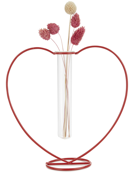 Vaza crvena SRCE 20cm 