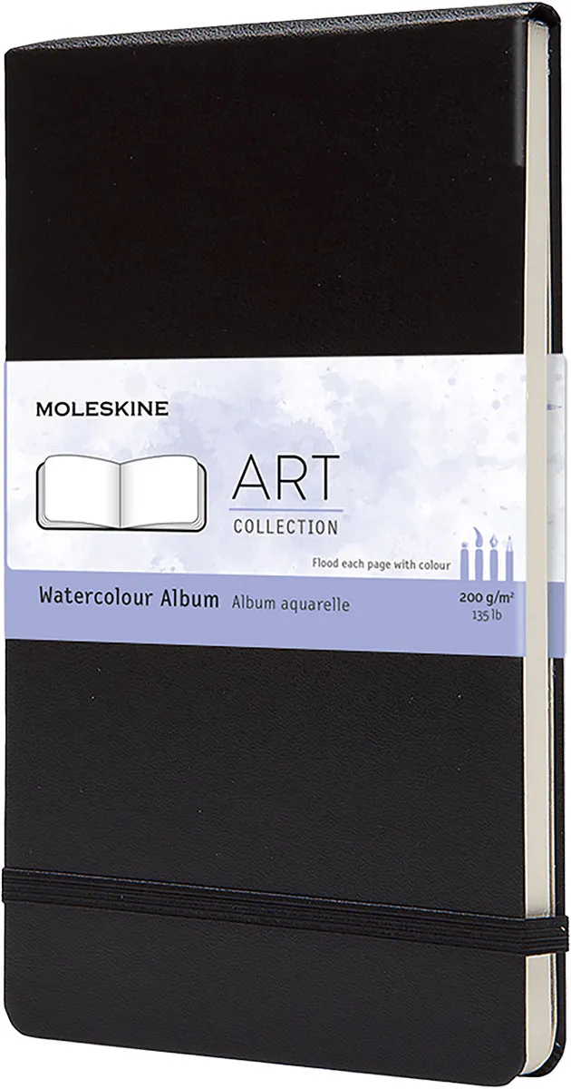 Notes 9x14cm MOLESKINE ART Watercolour, tvrd povez, prazni listovi 