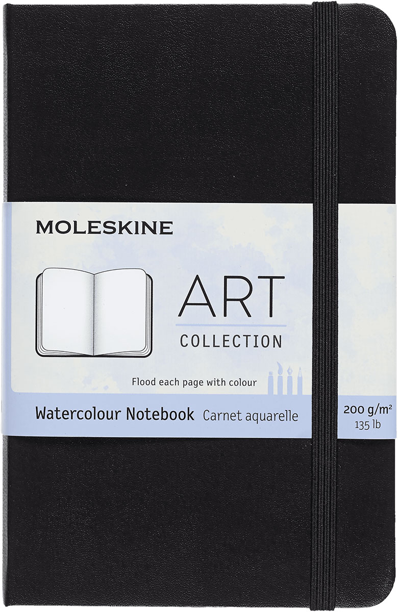 Notes 9x14cm MOLESKINE ART Watercolour, tvrd povez, prazni listovi 