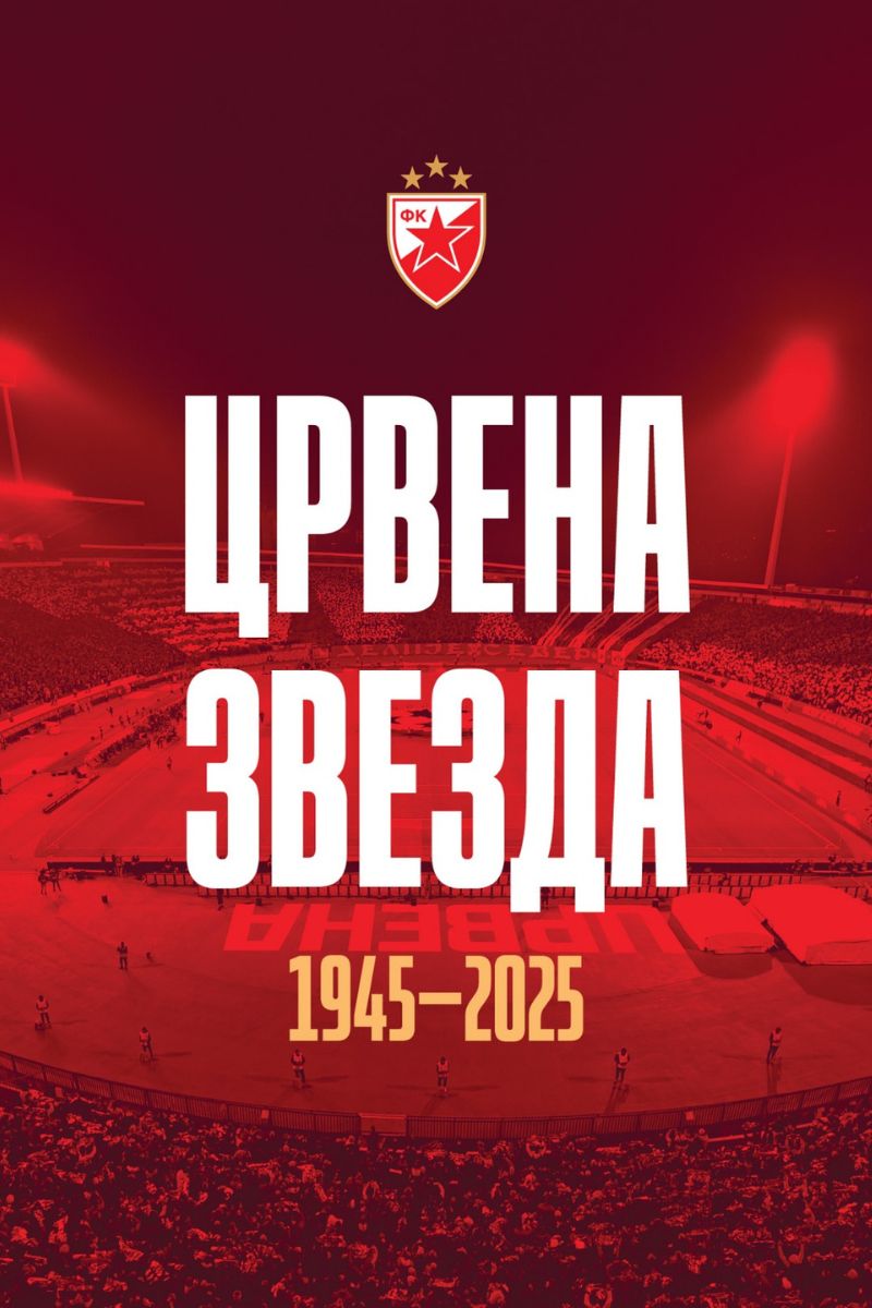 MONOGRAFIJA FK CRVENA ZVEZDA 1945-2025 