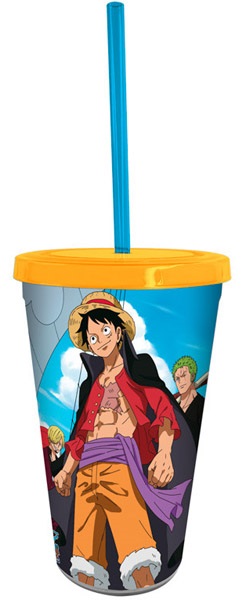 ONE PIECEčaša sa slamkom  WANO 470ml 