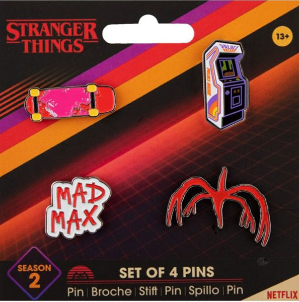 Set četiri značke STRANGER THINGS SEASON 2 