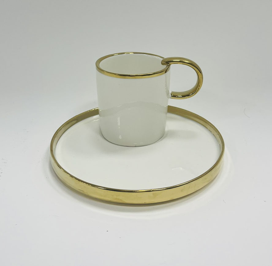 Šoljica za kafu i tacna GOLDY 