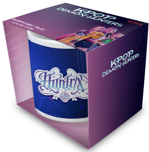 Šolja K-POP DEMON HUNTERS (HUNTRIX LOGO) bela 