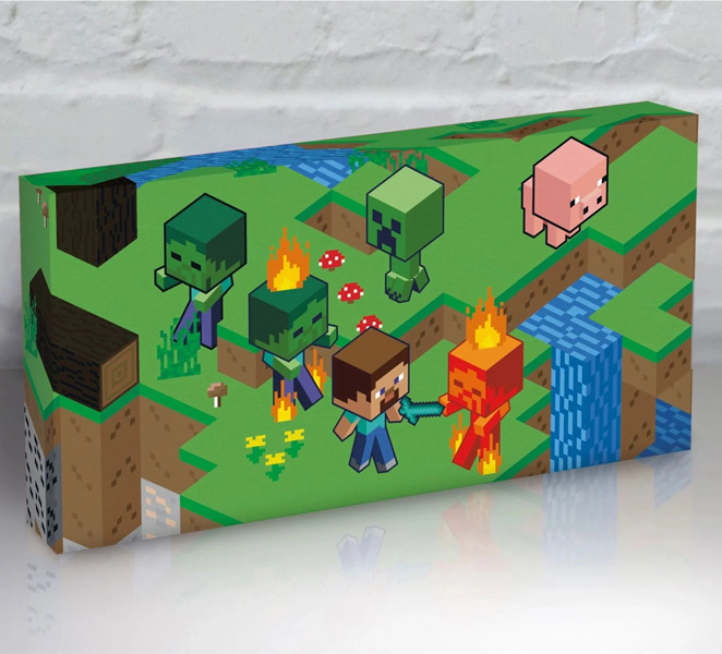 Dekorativno LED platno MINECRAFT 