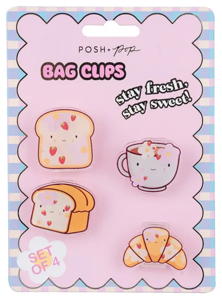 Set četiri štipaljke za kese DORUČAK 