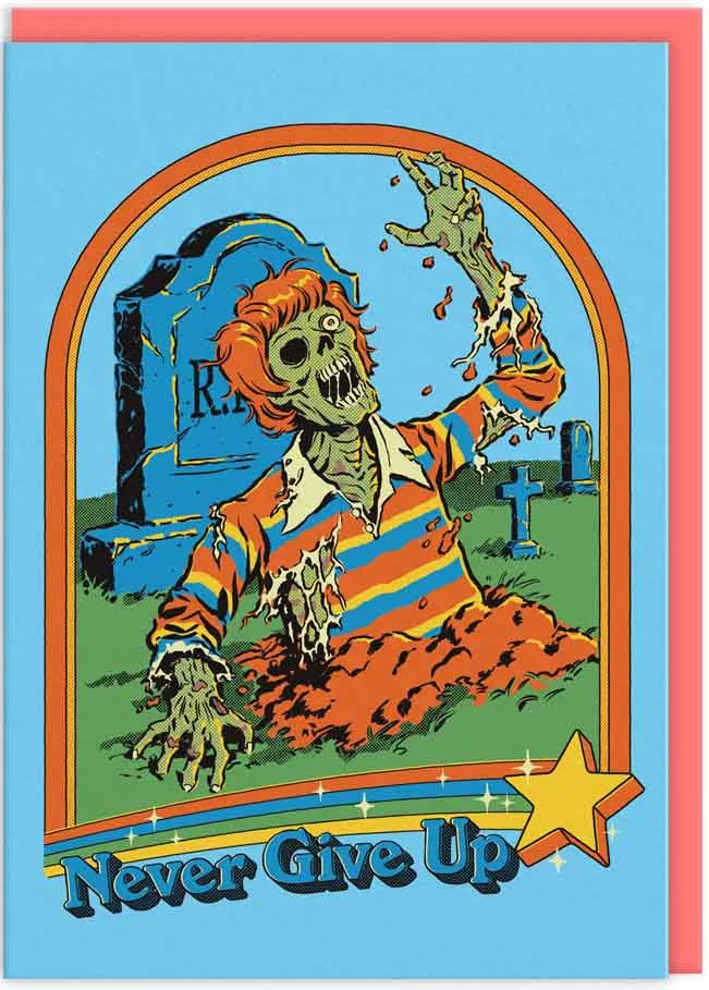 Čestitka Never Give Up 