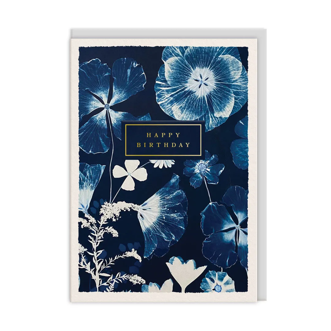 Rođendanska čestitka 15x11 - Blue Hibiscus 