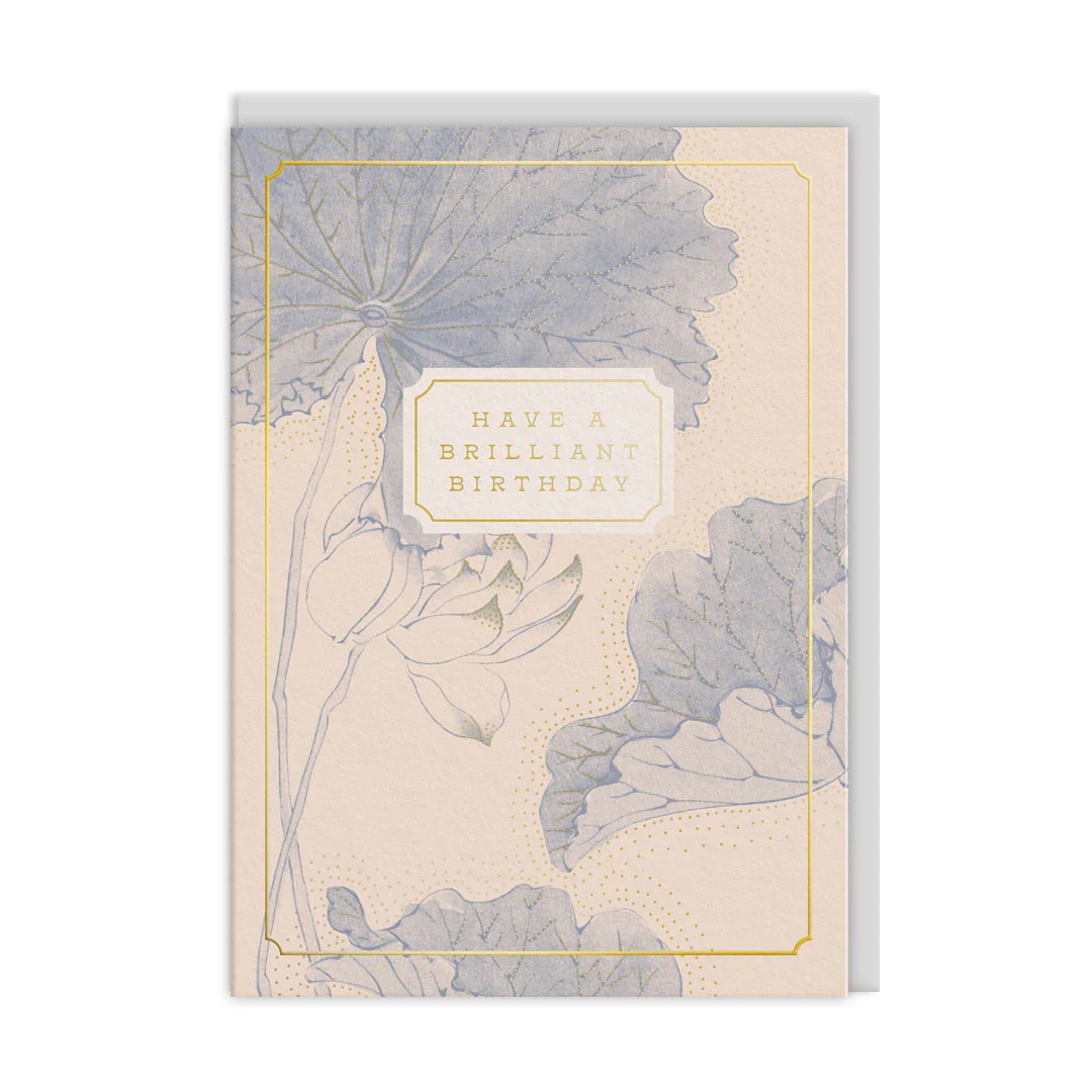 Rođendanska čestitka 15x11 - Eastern Elegance Water Lillies 