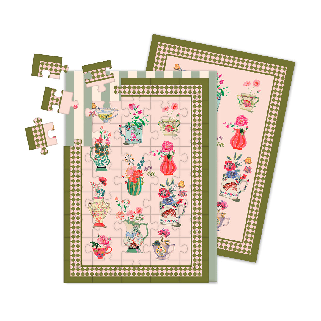 Čestitka A6 - Vases Jigsaw 