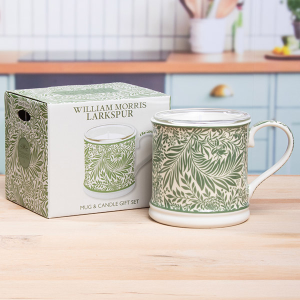 Poklon set sveća i šolja LARKSPUR 