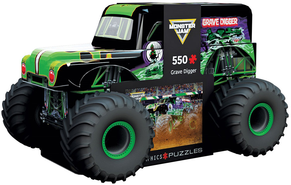 Puzzle u limenci MONSTER JAM 550kom 