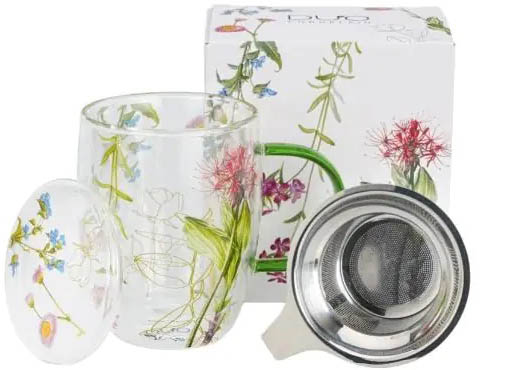 Staklena šolja sa infuzerom COLORS OF NATURE 