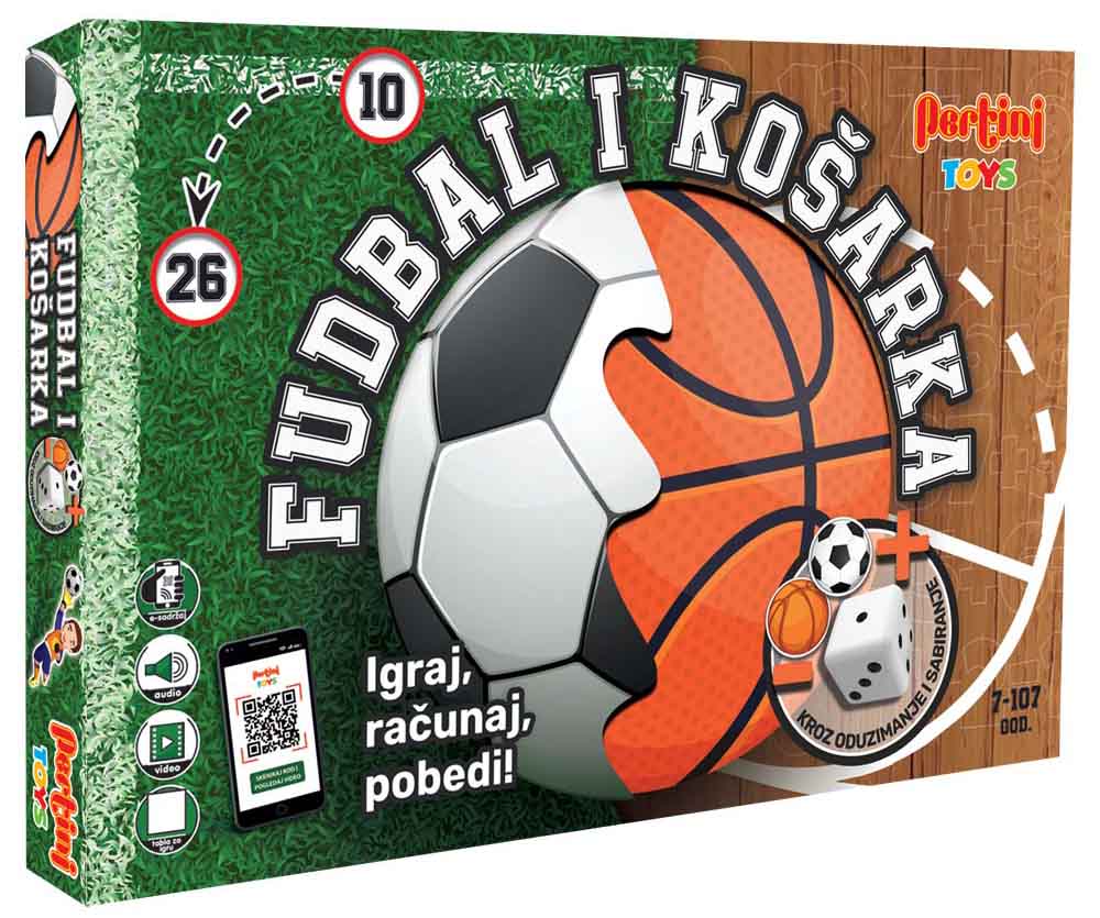 Društvena igra FUDBAL I KOŠARKA KROZ SABIRANJE I ODUZIMANJE 