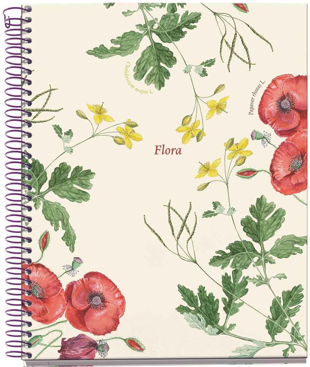 Notes POPPY BOTANICAL FLORA A5 linije 