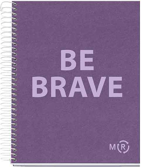 Notes BE BRAVE ECO AMETHYST A5 kvadratići 