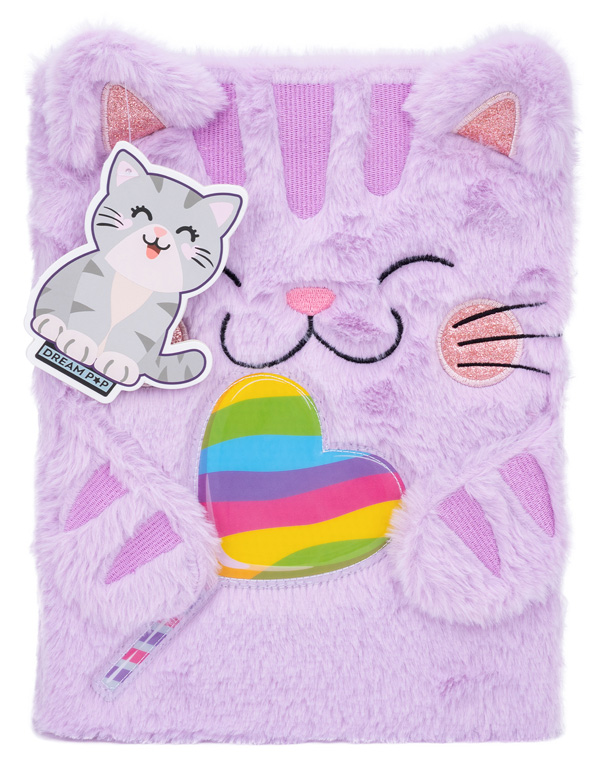 Čupavi notes KRALJICA MACA - ROZE 