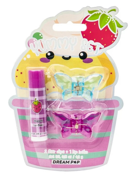 Dečji kozmetički set SJAJ ZA USNE + ŠNALICE 