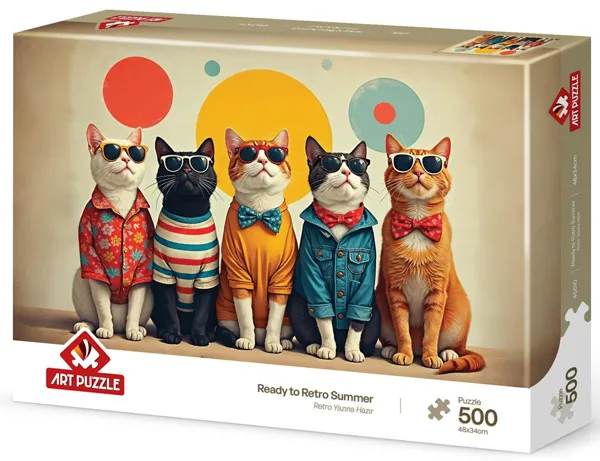 Puzzle MAČKE SA NAOČARIMA  - 500kom 