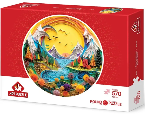 Okrugle puzzle PEJZAŽ 570kom 
