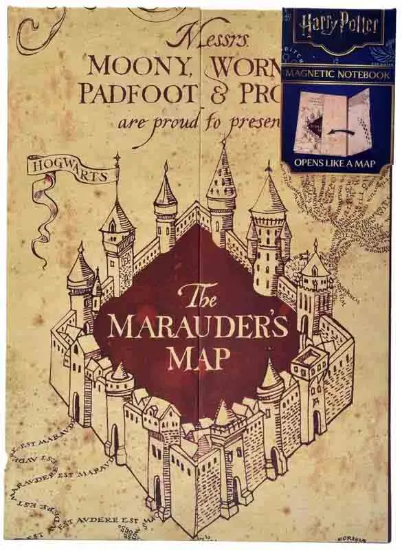 HARRY POTTER notes MARAUDER’S MAP A5 