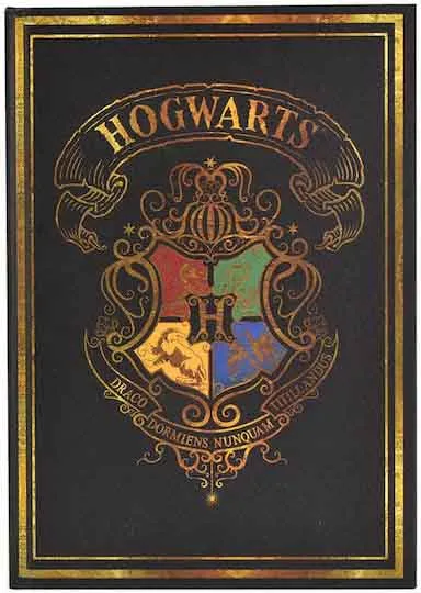 HARRY POTTER notes A5 crni 