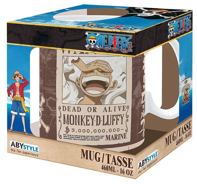 ONE PIECE  šolja LUFFY WANTED 460ml 