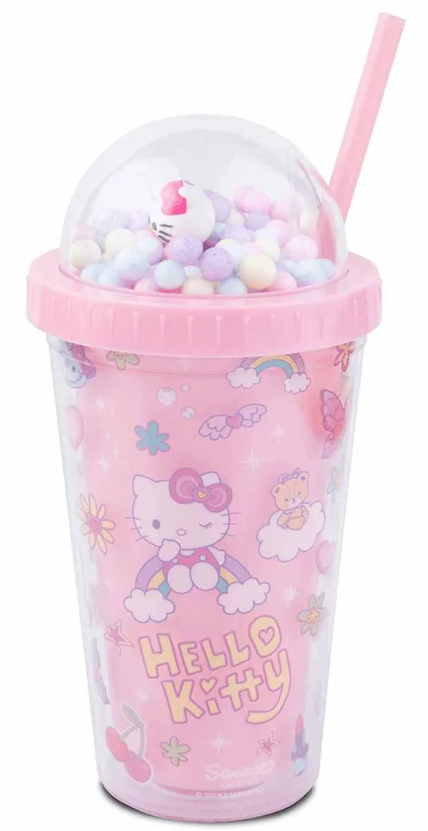 Putna šolja HELLO KITTY svetlo pink 