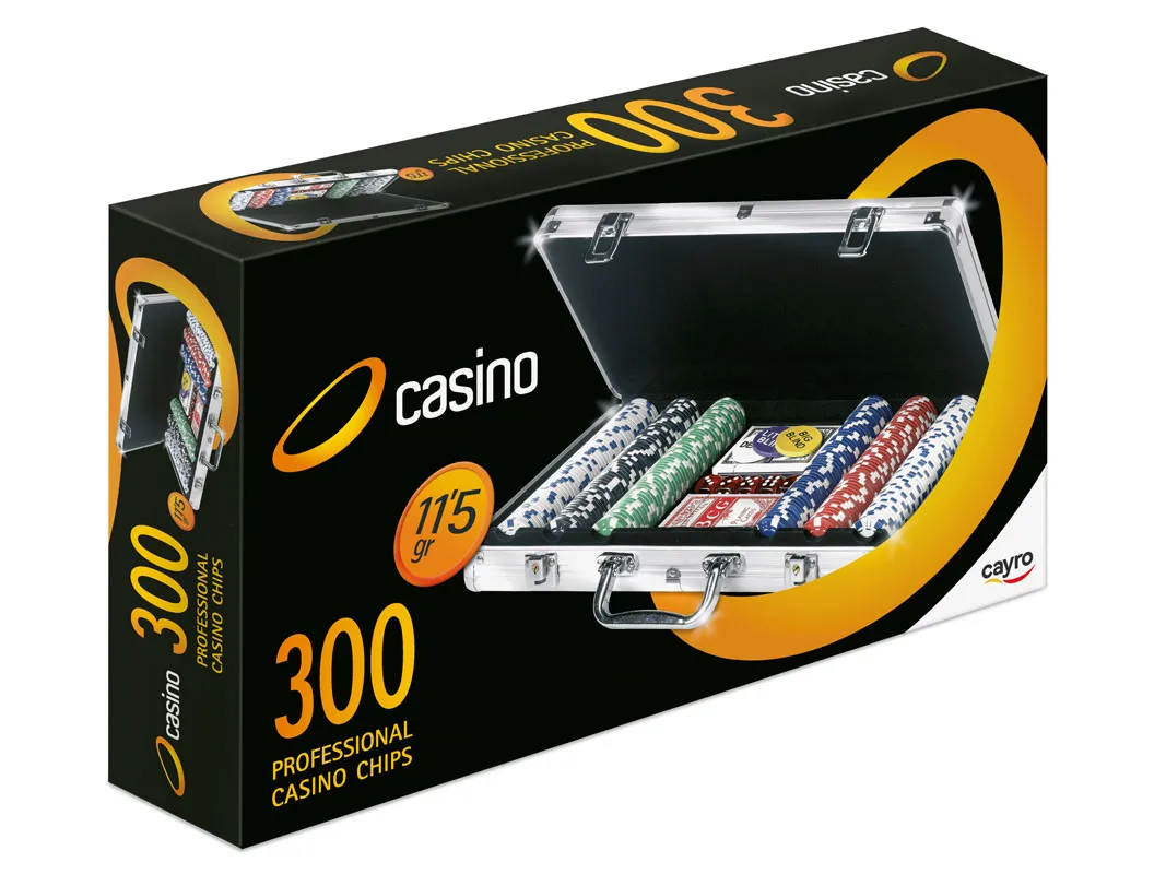 Poker set sa 300 profesionalnih žetona  11,5g 