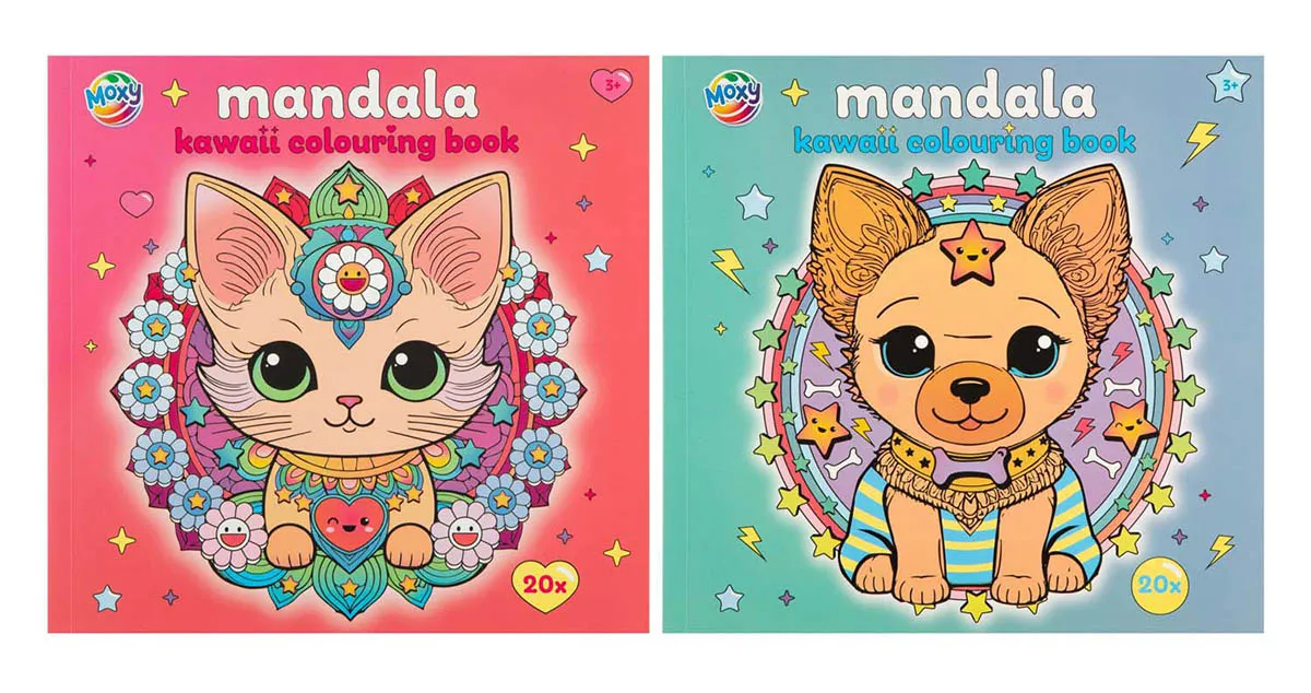 Kreativni set bojanka kawaii mandala više vrsta