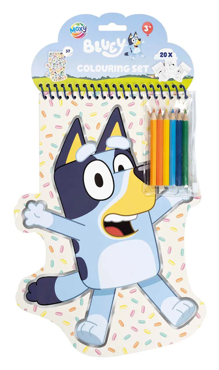 Kreativni set bojanka + bojice BLUEY 
