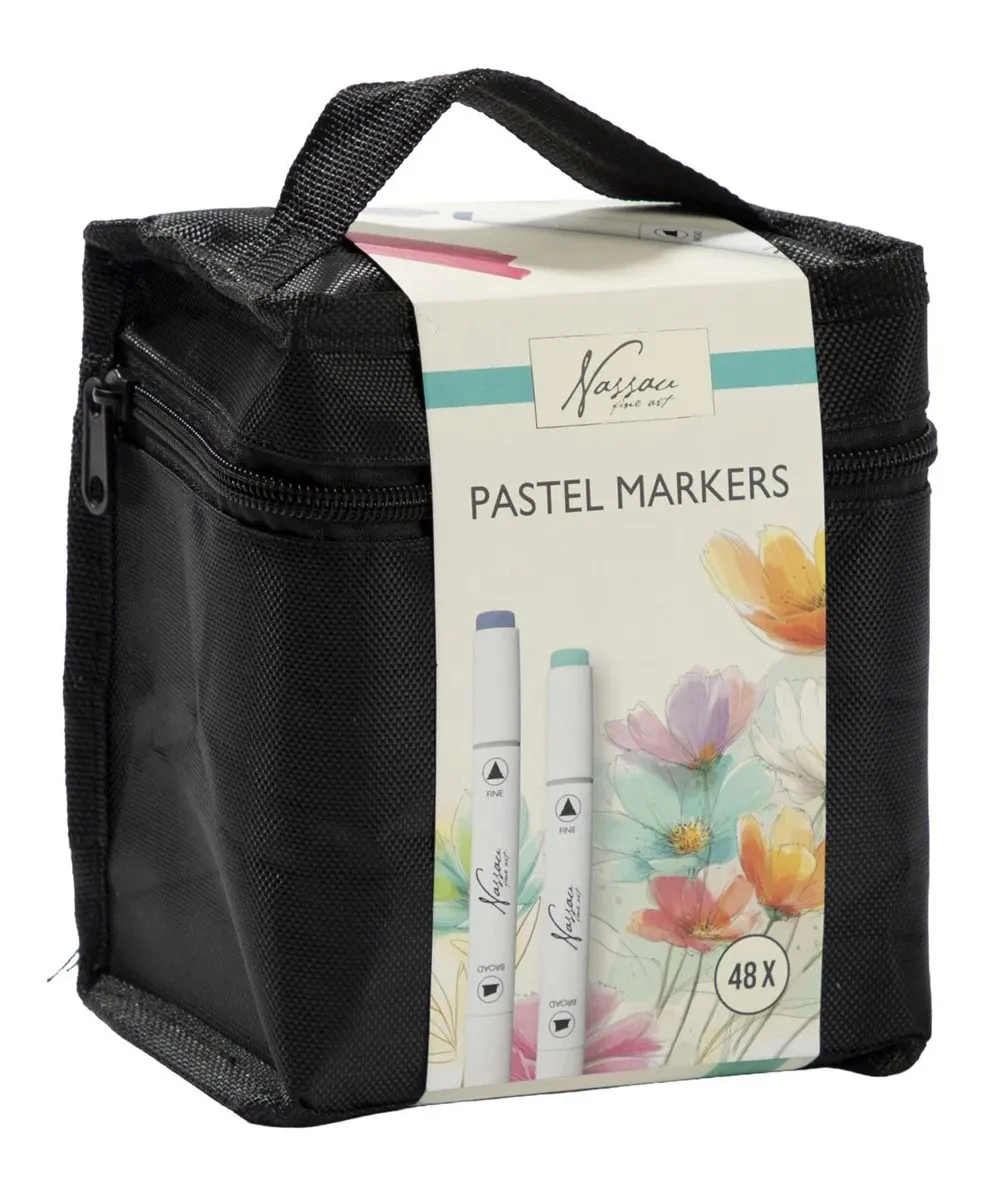 Set flomastera pastelnih boja 48psc