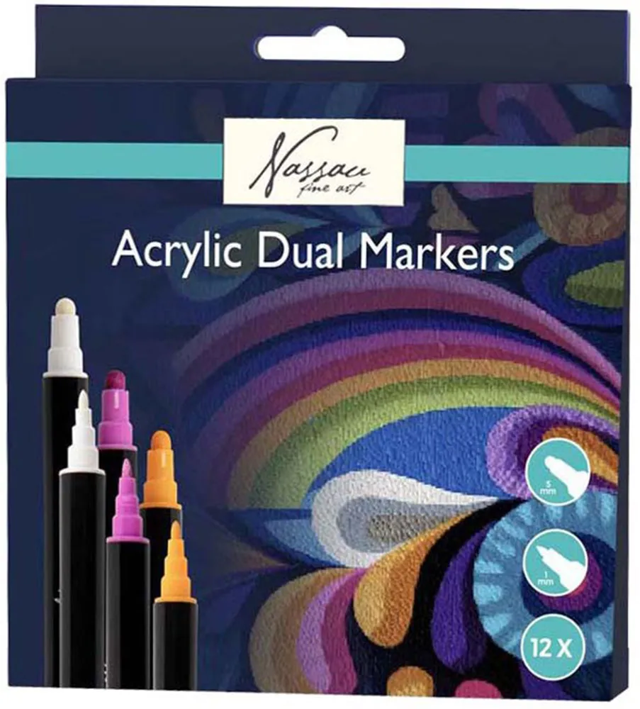 Kreativni set akrilnih markera 12pcs 