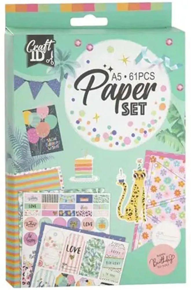 Kreativni set ukrasni papiri 61pcs