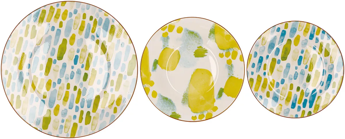 Set porcelanskih tanjira GIALLO 18pcs 
