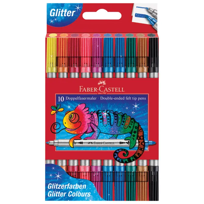 FABER CASTELL flomasteri dupli gliter 1/10 