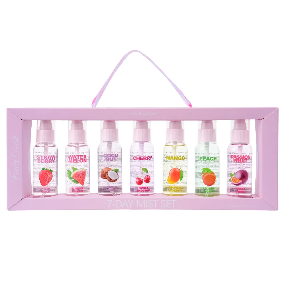 Set sedam sprejeva za telo FRUITY