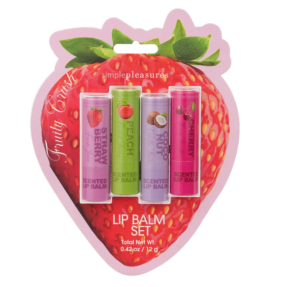 Set četiri balzama za usne FRUITY 