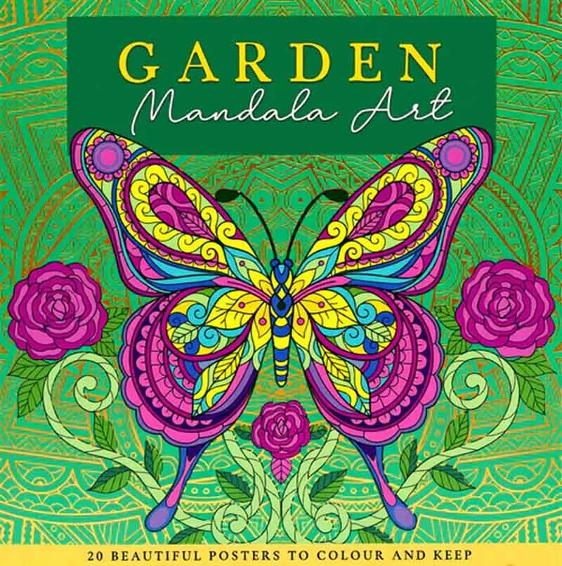 ART THERAPY GARDEN COLOURING