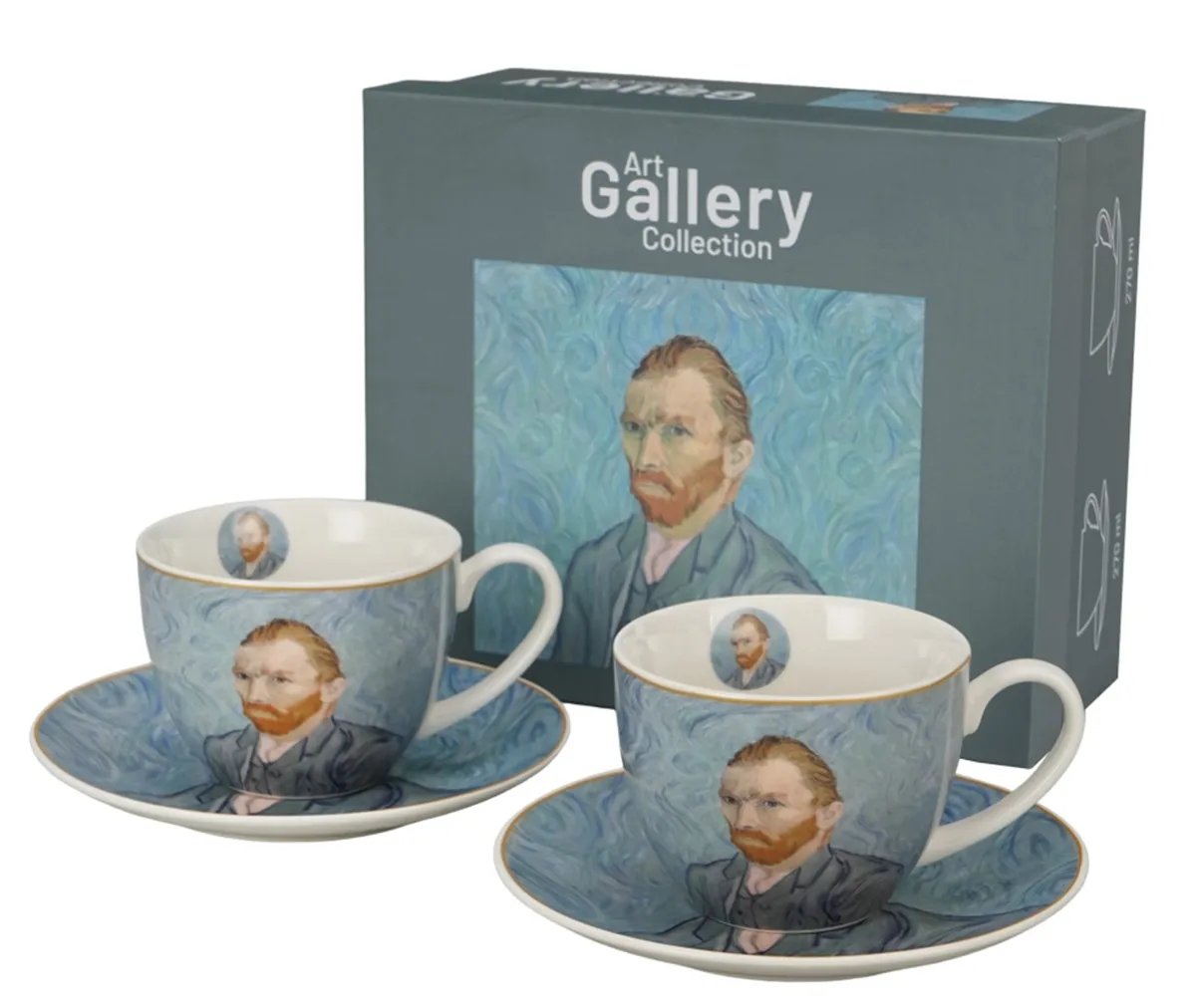 Set dve šolje PORTRAIT OF V. VAN GOGH 2x270ml 