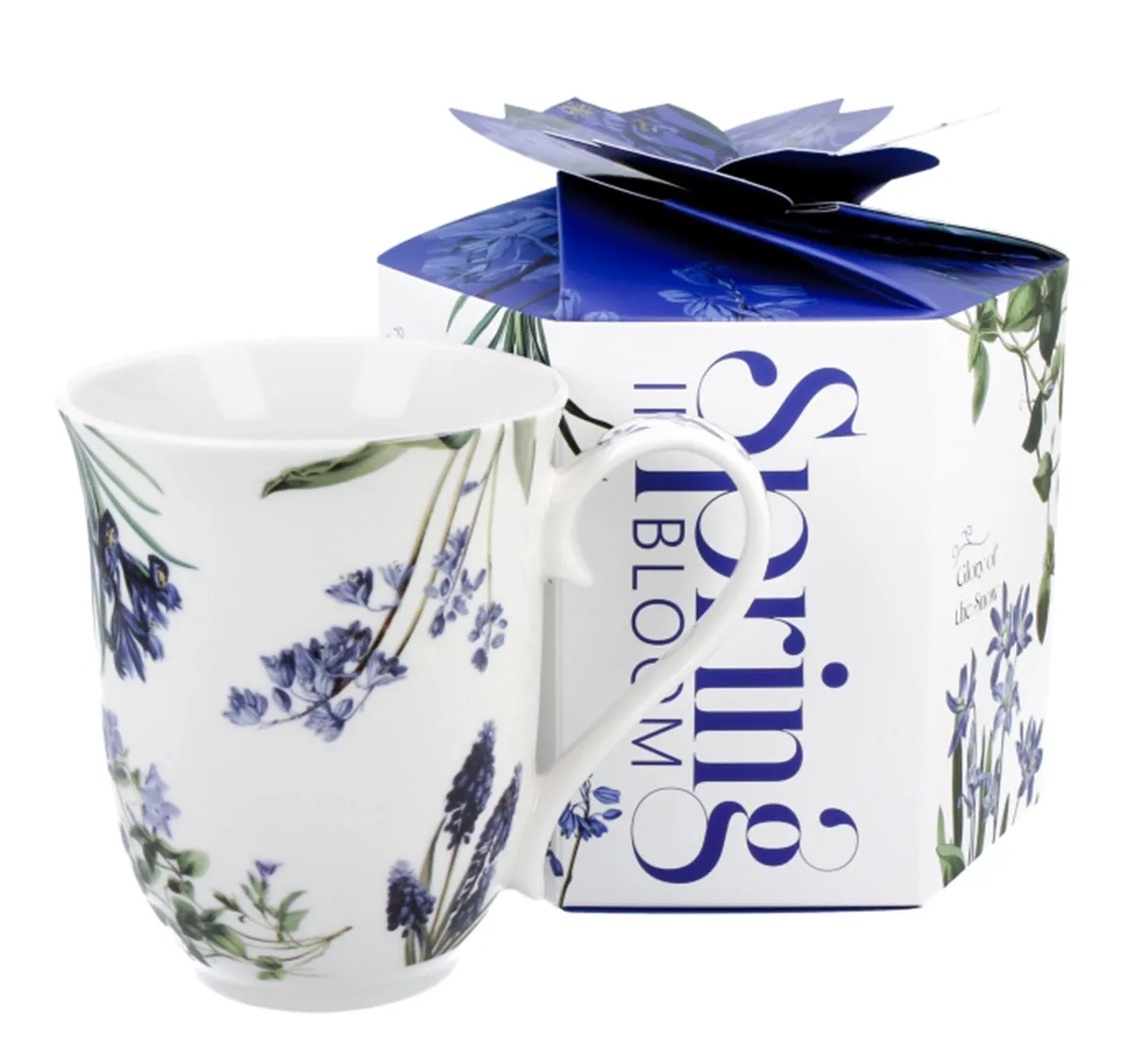 Šolja u poklon kutiji BLUE FLOWERS 460ml 