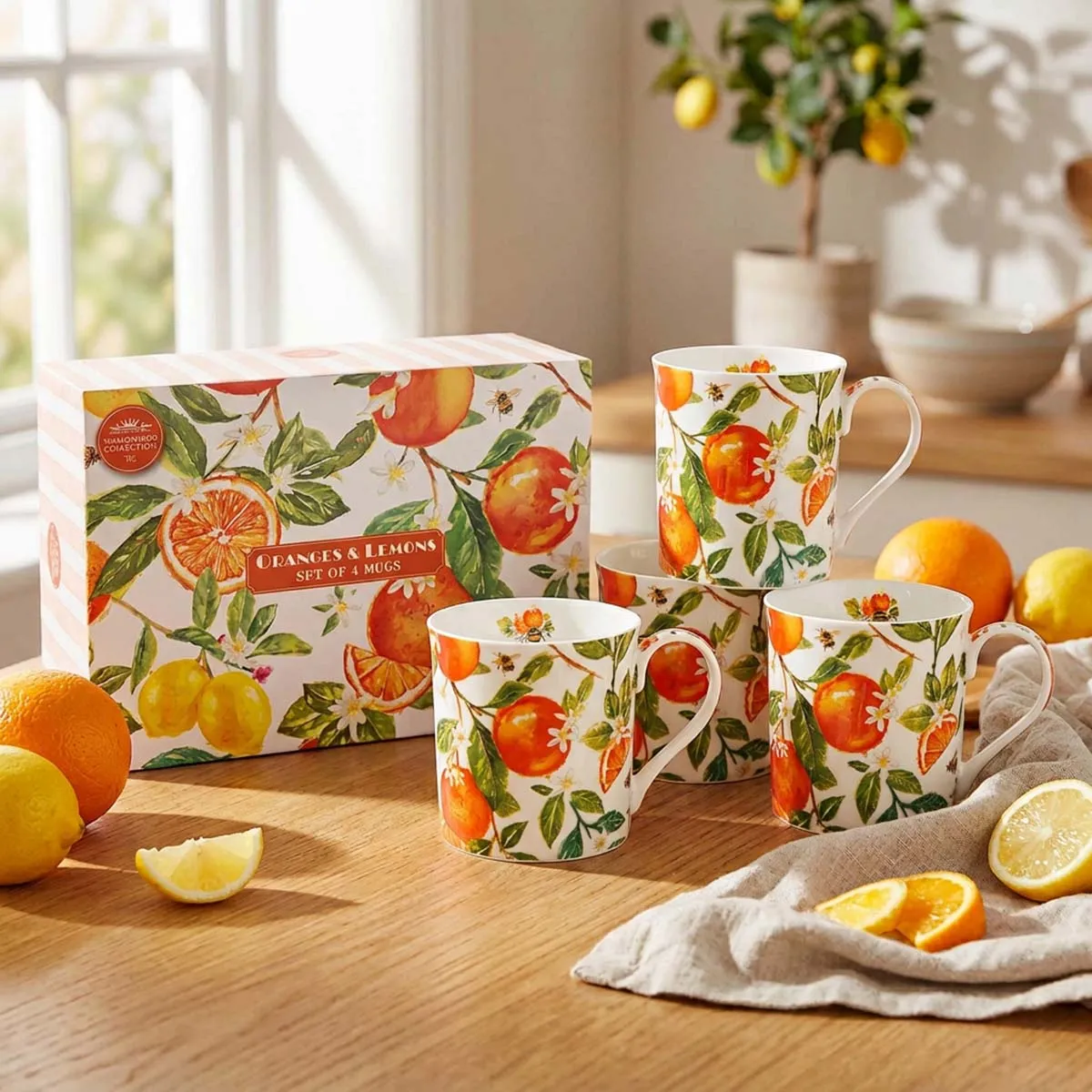 Set 4 šolje ORANGES&LEMONS